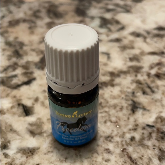 Brand new bottle of Freedom essential oil.